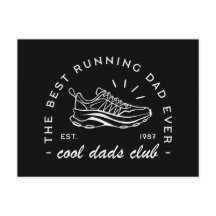 Club de carreras de papá con estética deportiva de