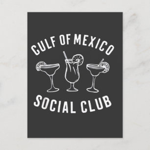Postal Festiva Club Social del Golfo de México Funny Retro