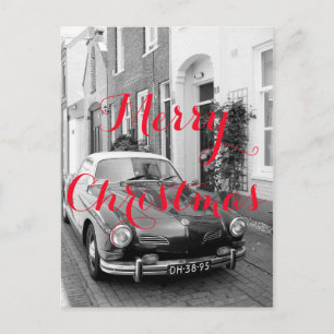 Postal Festiva Coche de la obra clásica de Karmann Ghia