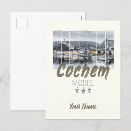 Postal Festiva Cochem en el recuerdo de la época de Moselle Germa