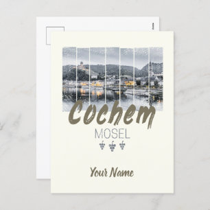 Postal Festiva Cochem en el recuerdo de la época de Moselle Germa