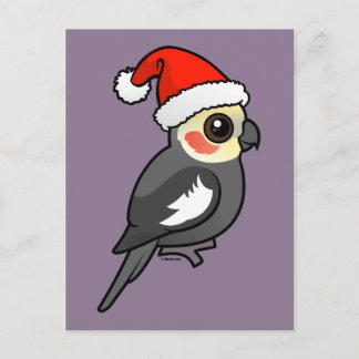 Postal Festiva Cockatiel Santa
