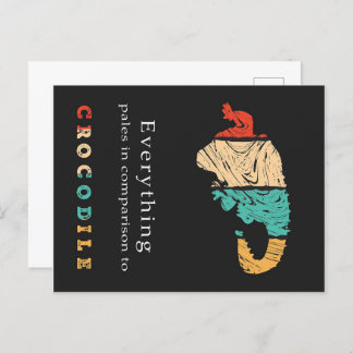 Postal Festiva Cocodrilo somnoliento