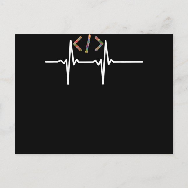 Postal Festiva Coders Funny | Codificación del programador de sof (Anverso)