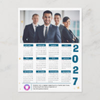 Código QR del calendario corporativo 2027 Foto de