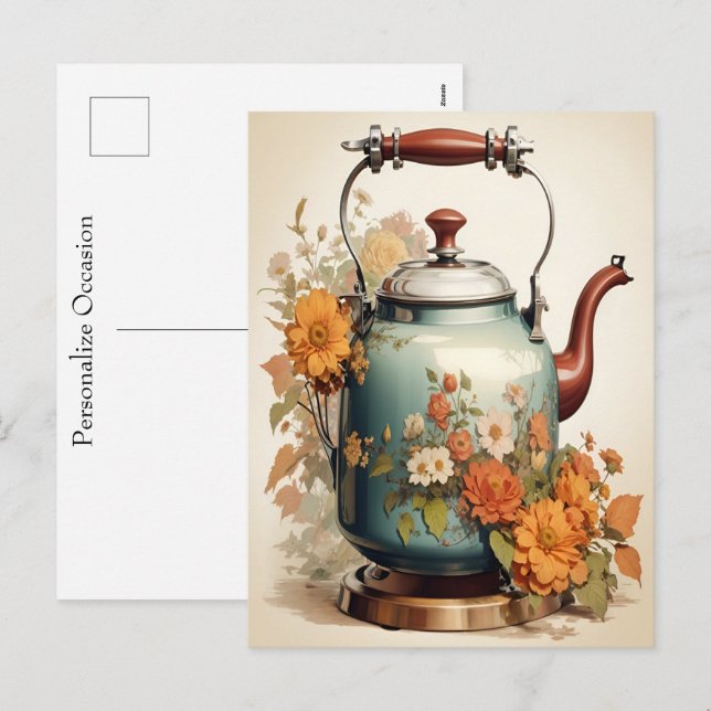 Postal Festiva Coffee Break Tea Time Getting Together Occasional  (Anverso / Reverso)