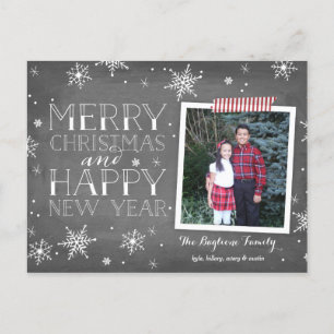 Postal Festiva Colección de copos de nieve a mano