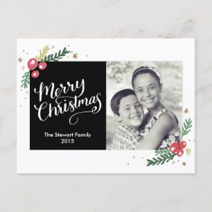 Postal Festiva Colección de follaje festivo