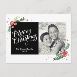 Postal Festiva Colección de follaje festivo