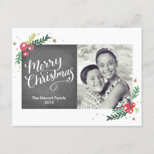 Postal Festiva Colección de follaje festivo