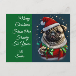 Postal Festiva Colección Puggy Claus
