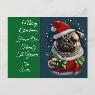 Postal Festiva Colección Puggy Claus
