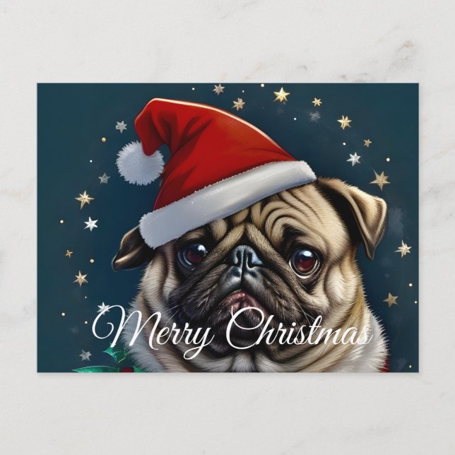 Postal Festiva Colección Puggy Claus (Anverso)