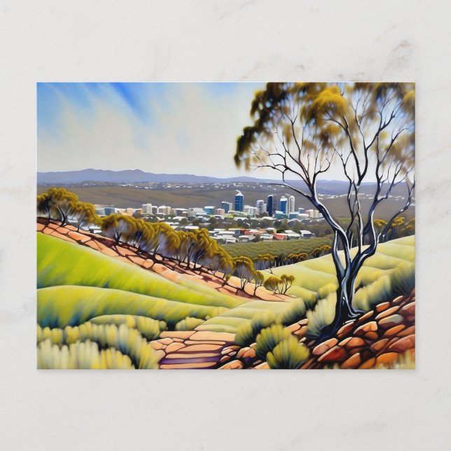 Postal Festiva Colinas Perth Western Australia (Anverso)