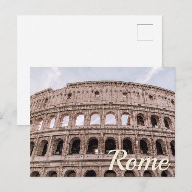 Postal Festiva Coliseo Roma (Anverso / Reverso)