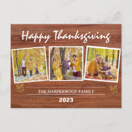 Postal Festiva Collage de fotos de la familia Rustic Modern