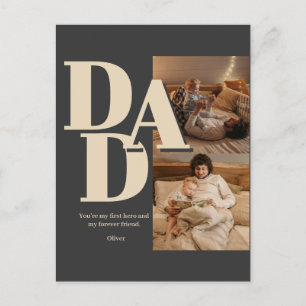 Postal Festiva Collage de fotos del Día del Padre personalizado  