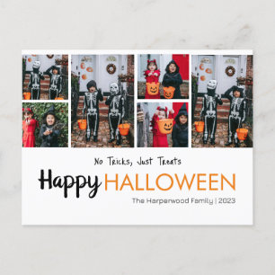 Postal Festiva Collage de fotos Halloween de calabaza boina jack-