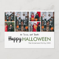 Collage de fotos Halloween de calabaza boina jack-