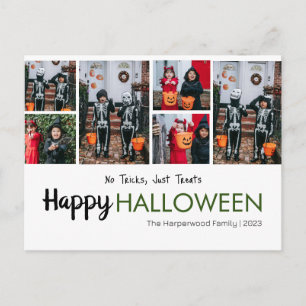 Postal Festiva Collage de fotos Halloween de calabaza boina jack-