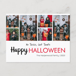Postal Festiva Collage de fotos Halloween de calabaza boina jack-