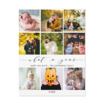 Collage de fotos moderno qué año blanco