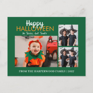 Postal Festiva Collage de fotos múltiples moderno Feliz Halloween