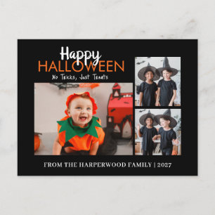 Postal Festiva Collage de fotos múltiples moderno Feliz Halloween