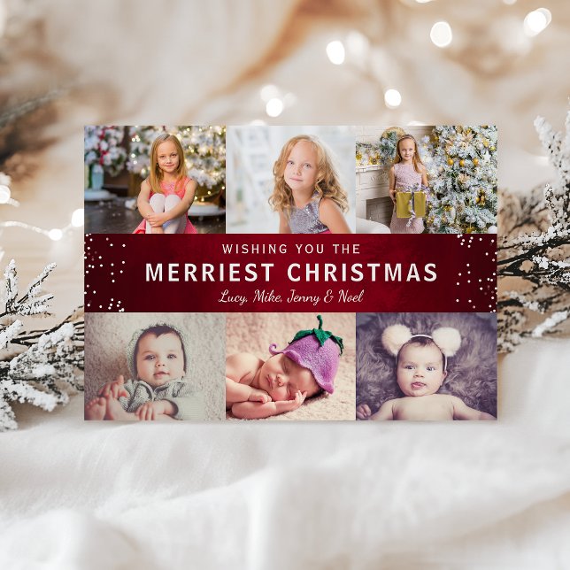 Postal Festiva Collage de fotos navideño de Navidades más valient (Subido por el creador)