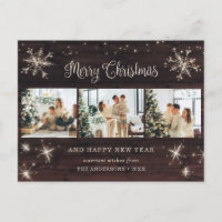 Collage de fotos Rustic Wood Snowflake