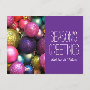 Postal Festiva Colorful Christmas ornaments
