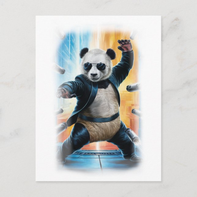 Postal Festiva Colorful Parody Movie Design on a White (Anverso)