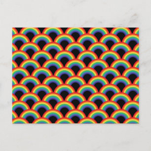 Postal Festiva Colorful Rainbow Pattern