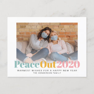 Postal Festiva Coloridas fotos de Año Nuevo de la Paz 2020