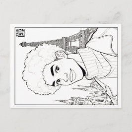 Postal Festiva Colouring Post Card | Spring 18