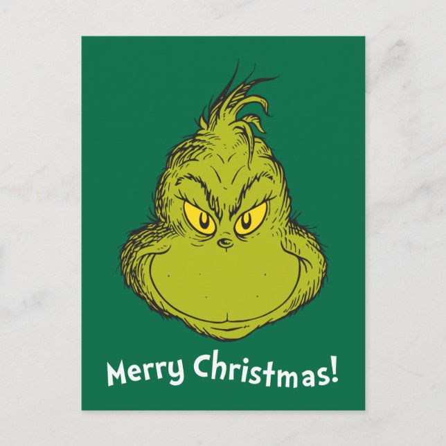 Postal Festiva Cómo grinch Stole Navidades Classic Grinch (Anverso)