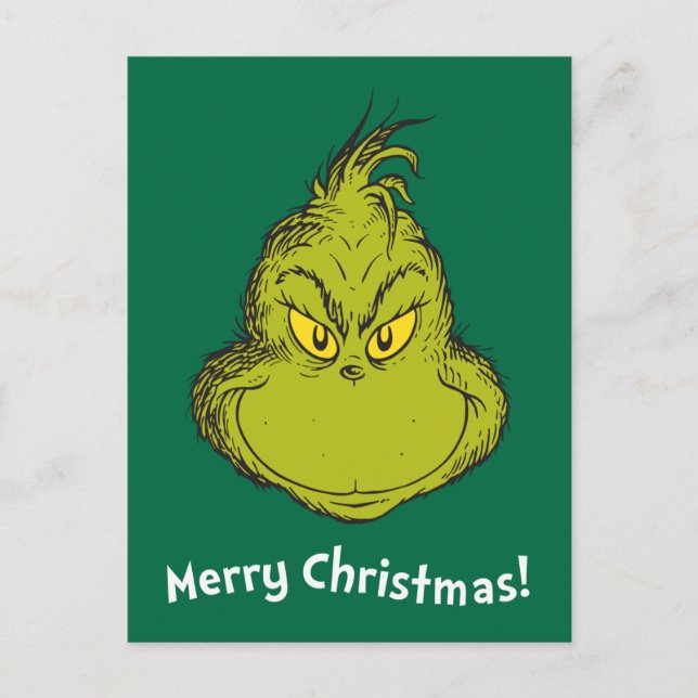 Postal Festiva Cómo grinch Stole Navidades Classic Grinch (Anverso)