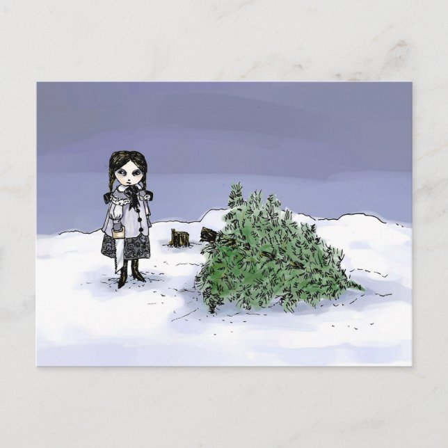 Postal Festiva Cómo vender el árbol de vacaciones (Anverso)