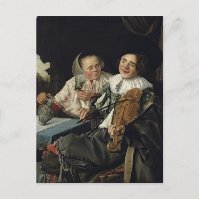 Postal Festiva Compañía de cerezas, 1630 (Anverso)