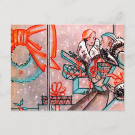 Postal Festiva Compras de navidades