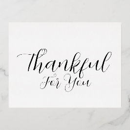 Postal Festiva Con Relieve Metalizado Agradecimiento Por Ti