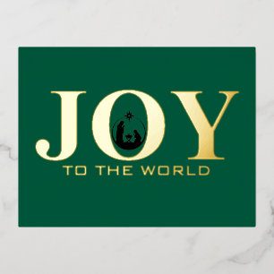 Postal Festiva Con Relieve Metalizado Alegría a los Navidades del Relieve metalizado dor