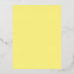 Postal Festiva Con Relieve Metalizado Amarillo claro #FFF888, Marzipan<br><div class="desc">Tarjeta postal de vacaciones de Relieve metalizado</div>