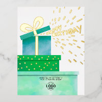 Añadir su logotipo Divertido Regalos verdes Cajas 