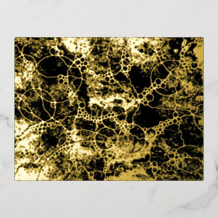 Postal Festiva Con Relieve Metalizado Arte de patrón pintado a mano y digitalmente 44