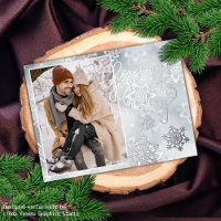 Artsy Frosty Winter Crystals Silver
