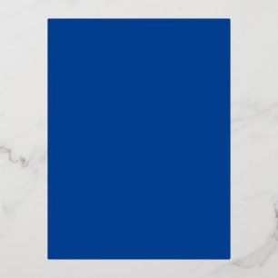 Postal Festiva Con Relieve Metalizado Azul profundo #004095, azul Guay