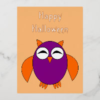 Búho de Halloween Lindo Personalizado
