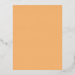Postal Festiva Con Relieve Metalizado Color hexadecimal #FABA77, Brandy