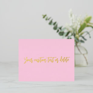 Postal Festiva Con Relieve Metalizado Concienciación sobre el cáncer de mama mes persona